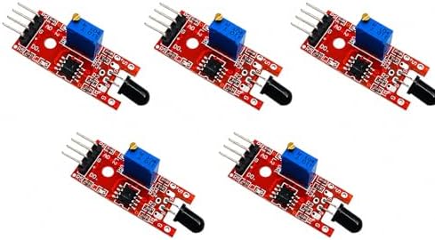 5 Pcs KY-026 Sensor Module IR Sensor Detector for Temperature Detecting Suitable by Truloven