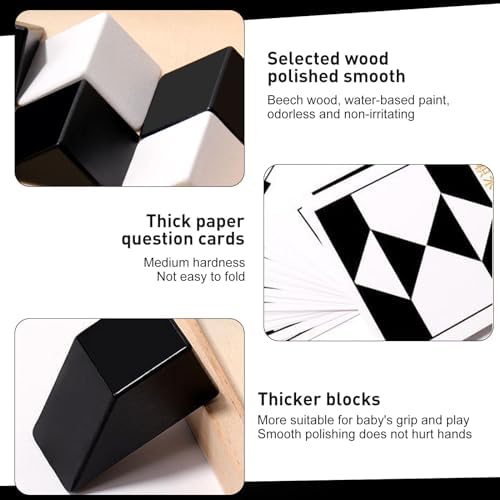 Puzzle Blocks for Kids,Education Puzzle Toy with Storage Tray,Brain Teaser with Challenges Cards 3D Logic & Spatial Thinking Tabletop Toy for Boys Girls - Image 5