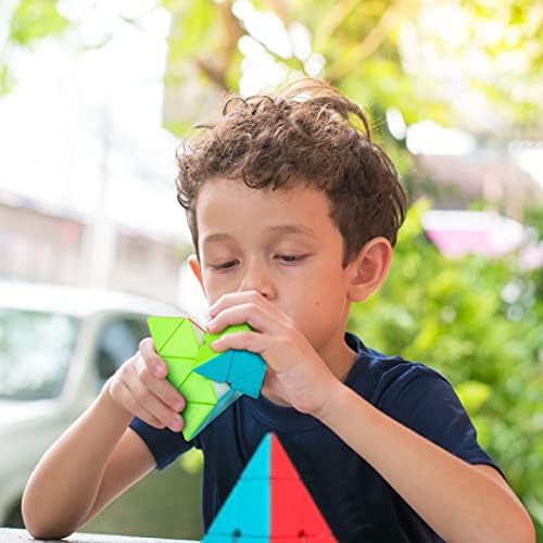 Stickerless Pyraminx Speed Cube with Stand & Guide for Kids & Adults - Image 6