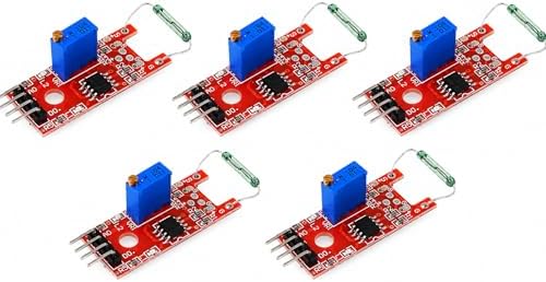 5 Pcs KY-025 4pin Magnetic Dry Reed Pipe Switch Magnetron Sensor Module Kit by Truloven