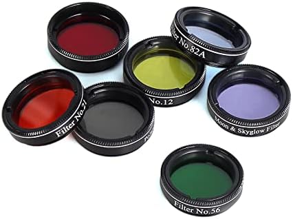 CelticBird 1.25" Eyepiece and Filter Set with a Carry Case-Telescope Accessory Kit (13 Piece) - 5pcs Plossl Eyepieces & 5pcs Color Filters & a 2X Barlow Lens & a Moon Filter & a Polarizing Filter - Image 5