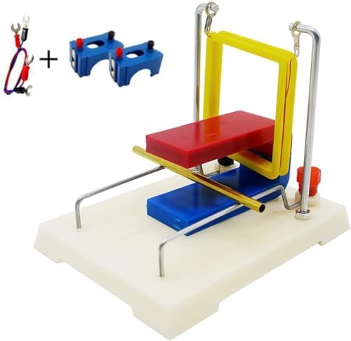 Left-Hand Rule Ampere's Force Physics Teaching Instrument Copper Guide Rail Square Coil Copper Magnetic Field Current Action Experimenter Model Square Coil Physics Experiment Equipment by Unknown