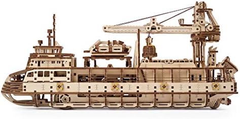 UGEARS Research Vessel 3D Wooden Puzzles for Adults - Wooden Model Kits for Adults Model Ship Kit for Adult Mechanical Model Kit Puzzle Brain Teaser Hobby Set Home Decoration - Image 3