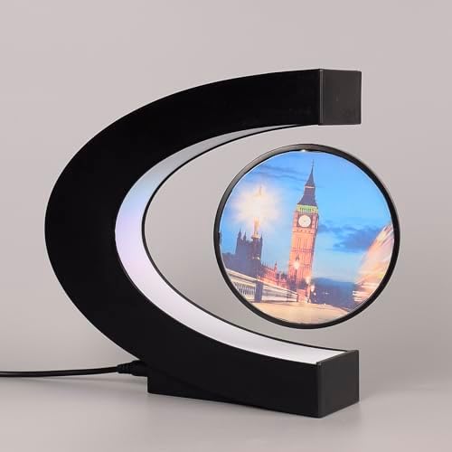 Personalized Magnetic Levitation Floating Photo Frame with LED Light Anti Gravity Maglev Picture Display Frame Office Home Desk Gadget Decor Birthday Gift for Men Family Husband Wife - Image 4