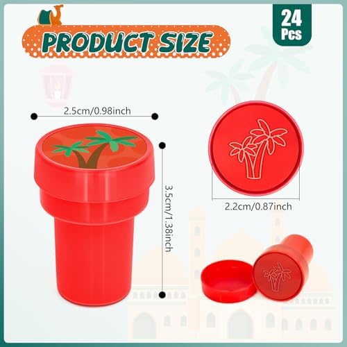 Cinrobiye 24 Pcs Ramadan Stampers Party Favor Set, Cute Islamic Theme Stamps for Kids Ramadan Celebration, Classroom Rewards, Eid Gifts, Goody Bag Fillers, Muslim Holiday Party Supplies - Image 2