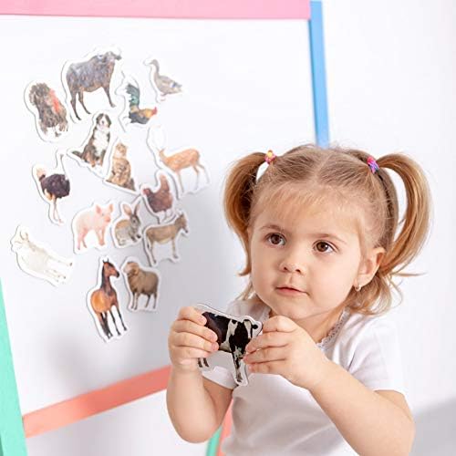 Fridge Magnets for Toddlers - 16 Farm Animal Magnets - Learning Toy - Image 6