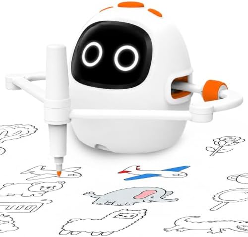 Drawing Robot for Kids Ages 3-8, Educational Drawing Toys with 214 Cards by yosfeng