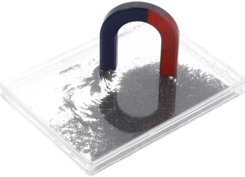 Iron Filings Box Magnetic Field Demonstrator Kit, Magnetism Experiment by Unknown