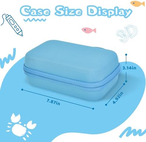 Hard Case Compatible with MYNT3D Super/Professional Printing 3D Pen,Blue - Image 7