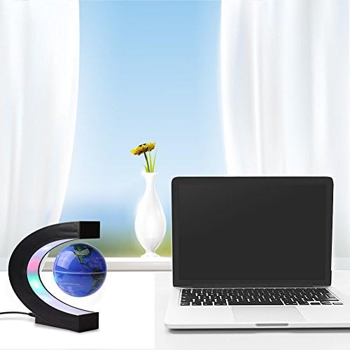 Magnetic Levitation Floating Globe World Map with C Shape Base (Blue 3" Globe) - Image 7