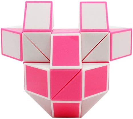 Mipartebo Magic Snake Cube Twist Puzzle 36 Wedges Large Size Twist Fidget Snake Toys for Kid Baby Pink - Image 2