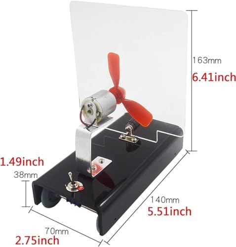 Action-Reaction Force Wind-Powered Cart - Reaction Propeller Air Propulsion Physics Experiment Kit for Science Labs - Image 4