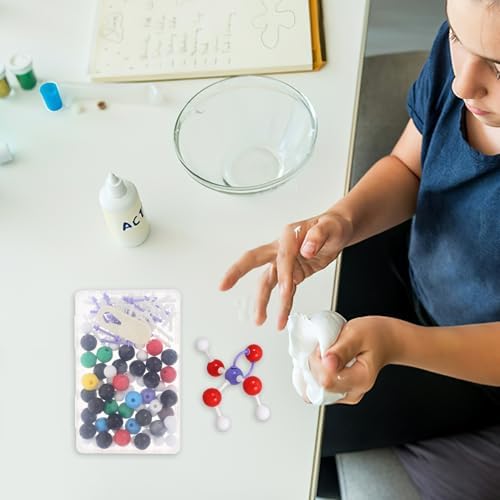Molecular Model Kit Chemistry Set with 63 Spheres 86 Bonds for Students and Teachers Educational Molecular Modeling Kit for Organic and Inorganic Science Learning - Image 4