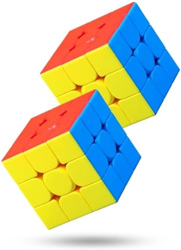 CFMOUR 3x3 Speed Cube Set - Stickerless Magic Bundle, 2Pack, Puzzle Toys by EnjoyaGreenLife