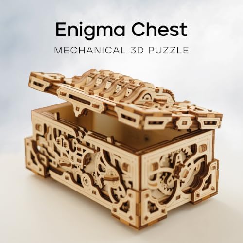 Wood Trick Enigma Chest Puzzle Box 3D Wooden Puzzles for Adults to Build - Image 2