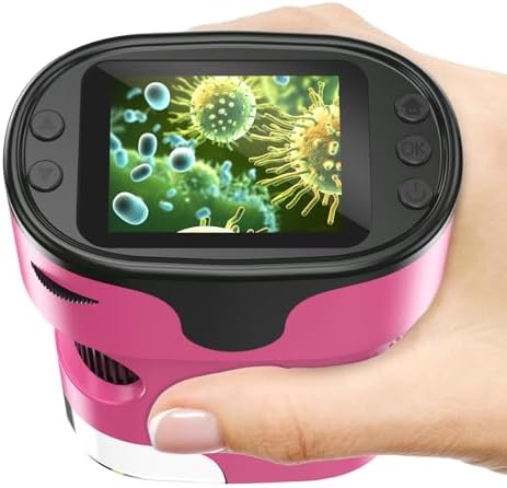 Kids Digital Microscope Science Gift: Complete STEM Toy Kit for Ages 4-12 by BEBANG