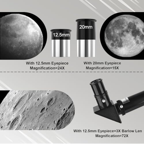 70mm Aperture Portable Refractor Telescope with Tripod and Phone Adapter - Image 5