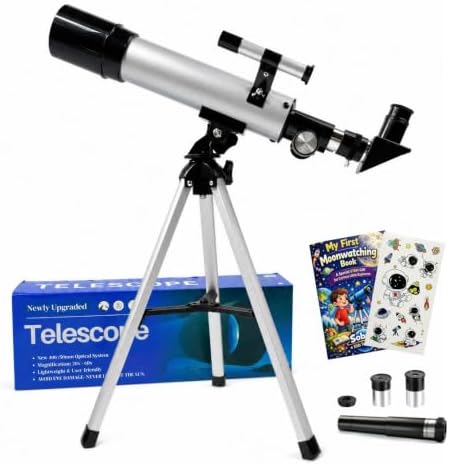 Telescope for Kids 8–12, Beginner Telescope 100x Magnification by Sobrzy