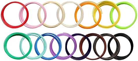 15 Colors 3D Pen ABS Filament Refill, Each Color 3.5Meters, Total 52.5m 3D Pen / 3D Printer ABS Refills Sample Pack, Support for MYNT3D / SCRIB3D Printing Pen and 3D Printer Well - Image 3