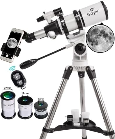 Gskyer Telescope, 80mm AZ Space Astronomical Refractor Telescope for Kids by Gskyer