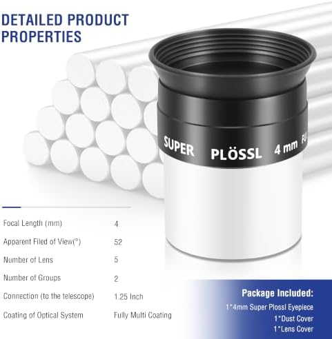 Astromania 1.25" 4mm Super Ploessl Eyepiece - The Most Inexpensive Way of Getting A Sharp Image - Image 7