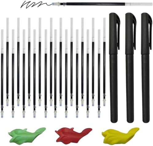 AALGO 30Pcs Magic Pens & Refills for Magic Grooved Writing Practice Workbooks,Disappearing Ink Pen for Handwriting Book,Magic Groove Pen for Cursive Handwriting Workbook or Tracing Books 3-5 by Unknown