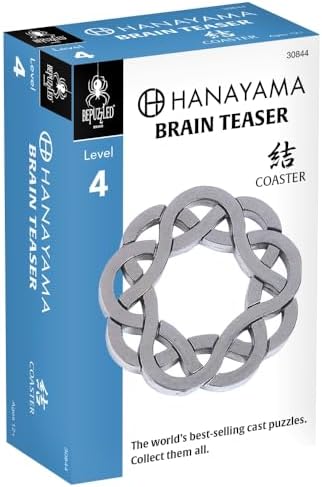 BePuzzled |Coaster Hanayama Metal Brainteaser Puzzle Mensa Rated Level 4, for Ages 12 and Up - Image 3