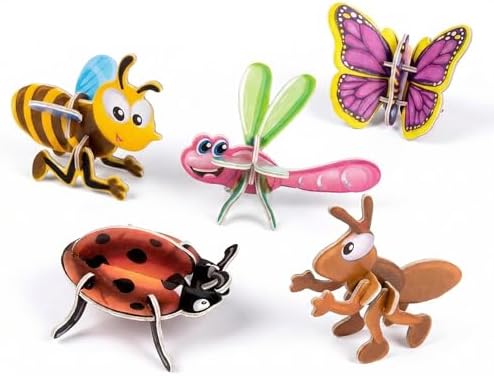 25 Pack 3D Insect Puzzles for Kids, Educational DIY Paper Craft Kit, Fun STEM Activity for Boys Girls, Classroom Prizes & Party Favor Gift - Image 5