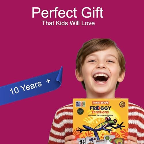 Froggy Fractions Math Games for Fourth Grade and up, 24 Fraction Manipulatives 72 Proper, Improper, and Mixed Fractions Card, Stem Toys for 10 Year Olds and Up - Image 3