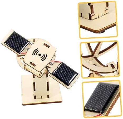 Wooden Artificial Satellite Model DIY Assemble Kit for Boys and Girls - Image 7