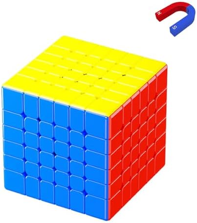 6x6 Magnetic Speed Cube Stickerless Cube Brain Teaser Puzzle by HELLOCUBE