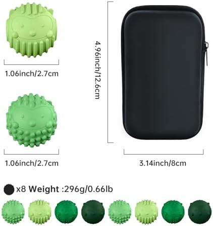 8PC Silicone Magnetic Balls Fidget Toys Stress Balls for Adults,Teens,Women - Image 2