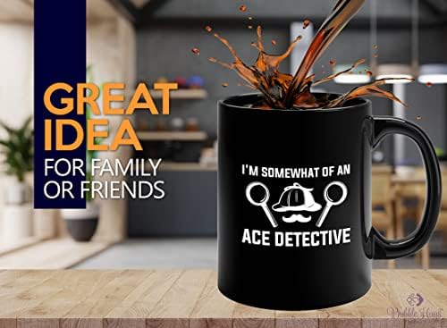 Detective Coffee Mug 11oz Black - I'm Somewhat Of An - Private inverstigator Public investigator enigmatic person police training gift - Image 2