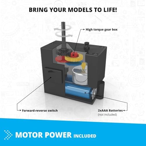 Engino Creative Engineering Kit, 60 Motorized Models for Kids 8+, Bulding Toys, STEM Projects for Young Inventors, Construction Toys, Models Powered by Motor, Gift for Boys & Girls - Image 4