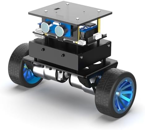 Yahboom STM32 2wd Self-Balancing Robot,Two-Wheeled Intelligent Robot Chassis Kit,PID Obstacle Avoidance Encoder Motor (Standard Kit) by Yahboom