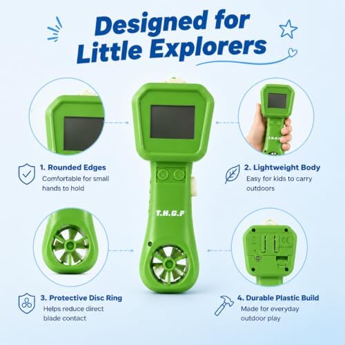 Wind Speed Anemometer, Handheld Digital Wind Speed Meter Toy for Kids - Image 4