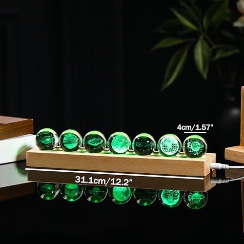 3D Crystal Ball Solar System Crystal Ball Modle Science Astronomy Gift Lamp - Image 5