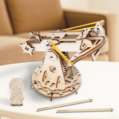 3D Wooden Puzzles for Adults,Wood Ballista Model Building Kit,Assembling Catapult Gifts for Boys and Girls,Best Educational Christmas Birthday Day Gift for Friends (Wooden Ballista) - Image 6