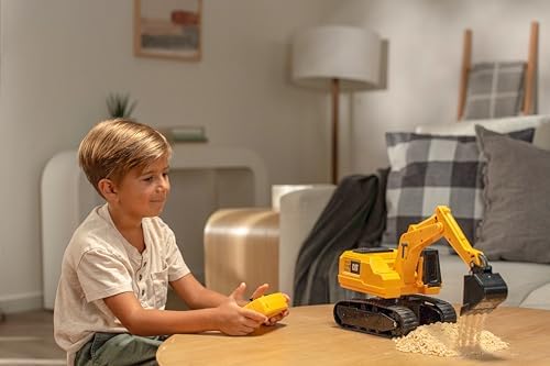 CAT Power Excavator Digger RC Construction for Kids 5+ | 2.4GHz Remote Control Truck Toy, Full-Function Dig, Scoop, Spin & Drive, Realistic Lights & Sounds, USB Rechargeable, Indoor/Outdoor - Image 4