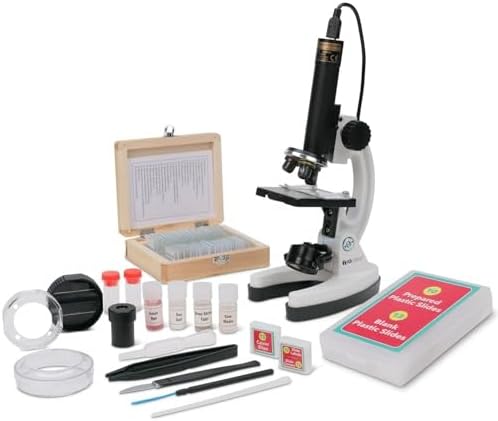 AmScope M40-PS25W Premium 85+ Piece Microscope, Color Camera by AmScope