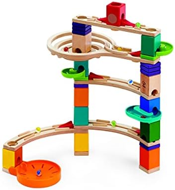 Hape Quadrilla Cliffhanger Wooden Marble Run Blocks | Marble Maze Run Set, Early Educational STEM Development Building Toys for Kids, Multicolor, Model:E6020 by Unknown
