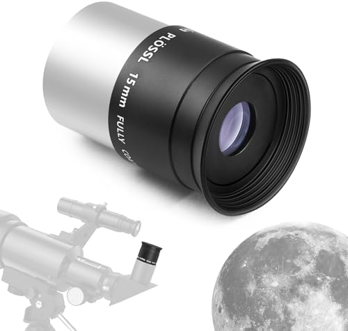 Astromania Telescope Eyepiece 1.25 Inch Plossl Eyepiece Telescope Lens 15mm by AstromaniaOptics
