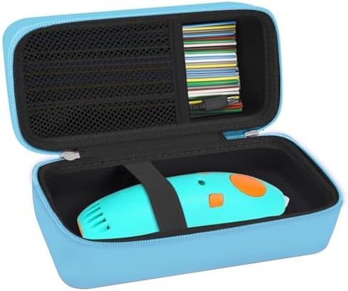 Leayjeen Storage Case Compatible with 3Doodler Start+ Essentialsfor 3D Pen Set for Kids, Fit for 3D Printing Pen Carrying case(Case Only)-Blue by Leayjeen