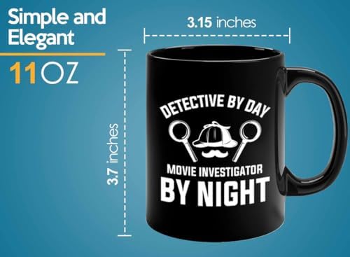 Detective Coffee Mug 11oz Black Detective By Day Quote Police Officer Gift - Image 6
