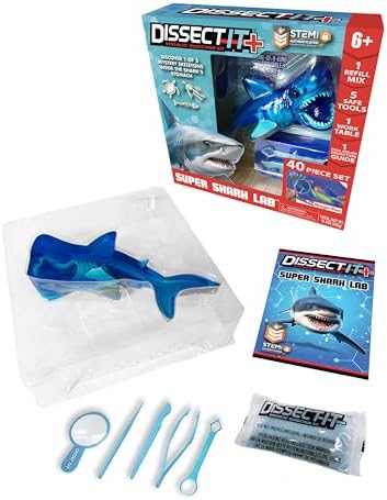 Dissect-It, Shark Dissection Kit, STEM Toys for Kids, Ages 6+ by TopSecretToys
