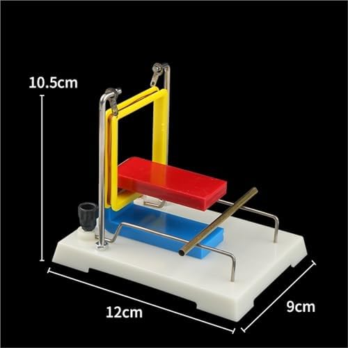Ampere Force Demonstrator with Copper Guide Rail and Square Coil, Magnetic Field Current Interaction Experiment Device, Left-Hand Rule Teaching Apparatus, Electromagnetism Physics Lab Equipment - Image 3