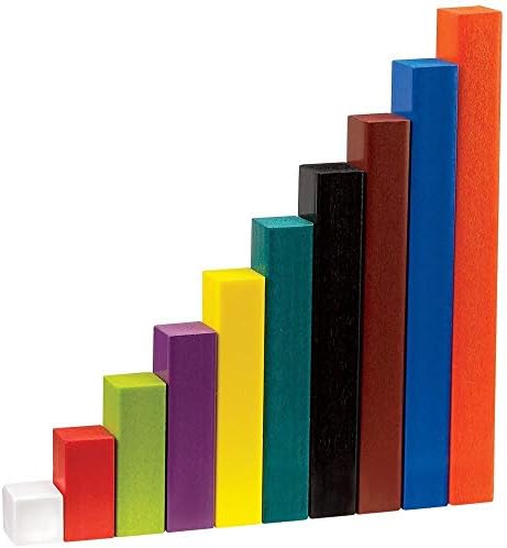 hand2mind Wooden Cuisenaire Rods with Trays, Math Manipulatives, Montessori Math Rods, Math Counters, Math Blocks, Counting Blocks, Montessori Math, Fraction Bars, Number Rods (Set of 6) - Image 4