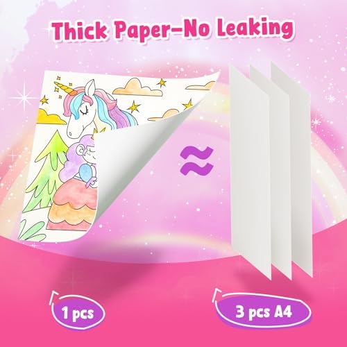 JoyCat Paint with Water Coloring Books for Toddlers (Magical Pony) - Image 6