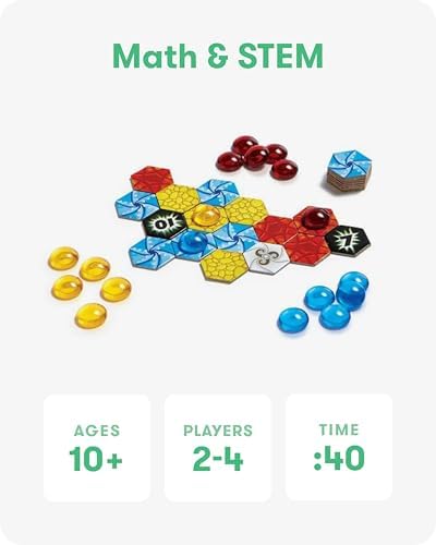SimplyFun Matter Board Game – Area Control Strategy Game for Teens and Adults Ages 10+ – Includes Game Board, 92 Element Tiles, 56 Elementals, 14 Matter Tiles, 4 Player Screens, 2 Bags – 2-4 Players - Image 3