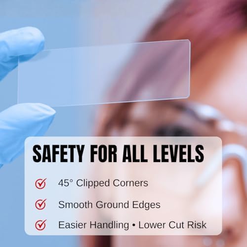ZEEGOO Microscope Slides and Covers, 100 Glass Slides + 200 Coverslips - Image 3